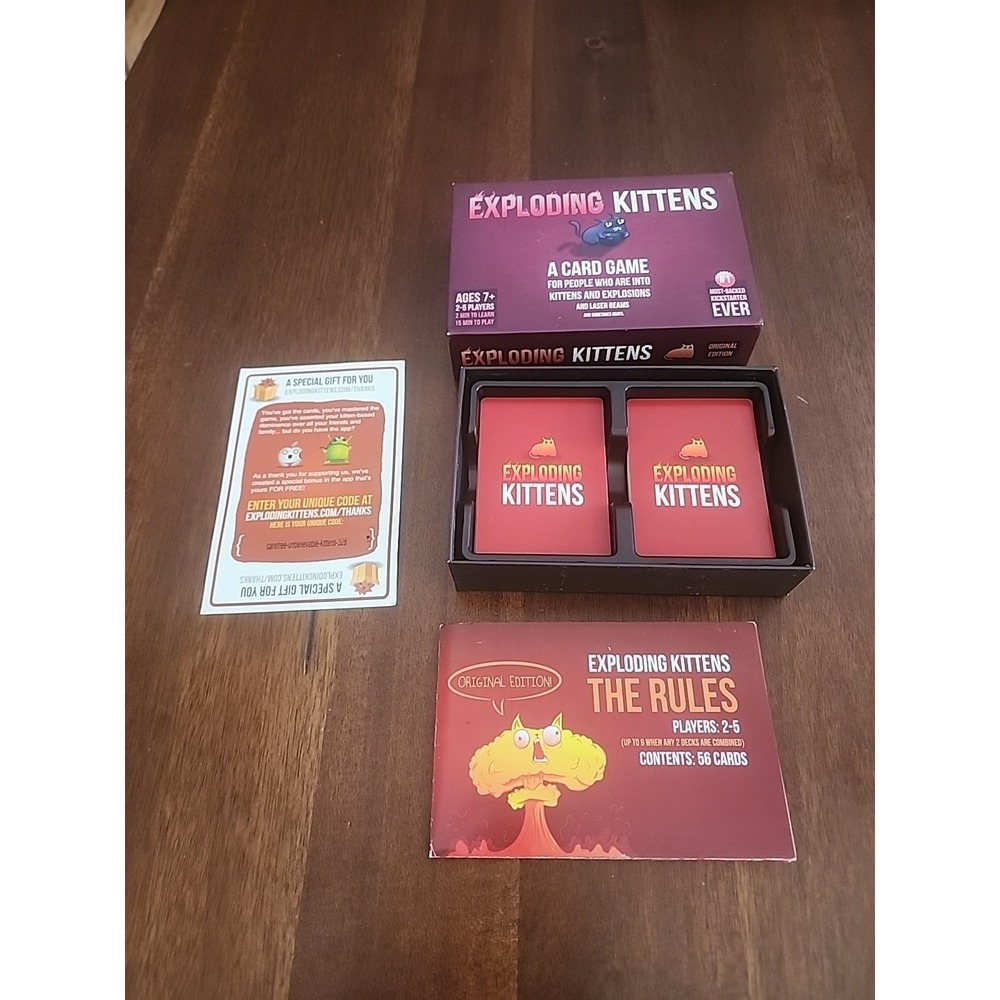 Exploding Kittens Card Game Complete - Picture 2 of 2